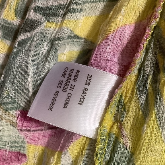 🌴 Cynthia Rowley Tropical Off Shoulder Mini Dress Size Small - Picture 4 of 9